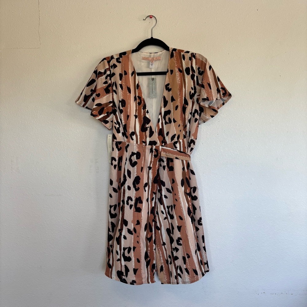 Anthropologie Hutch Blaise Leopard Wrap Dress NWT - Picture 3 of 9